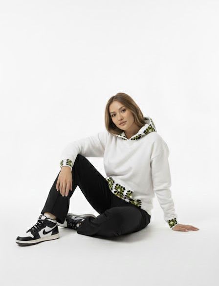 Pista Green Crochet Hoodie